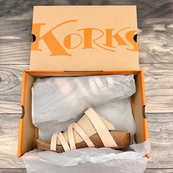 Kork-Ease Light Tan Strappy Sandals - Picture 9 of 11